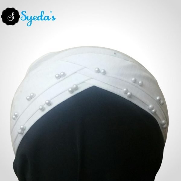 Fancy Color Pearls Underscarf Hijab Cap - Image 8