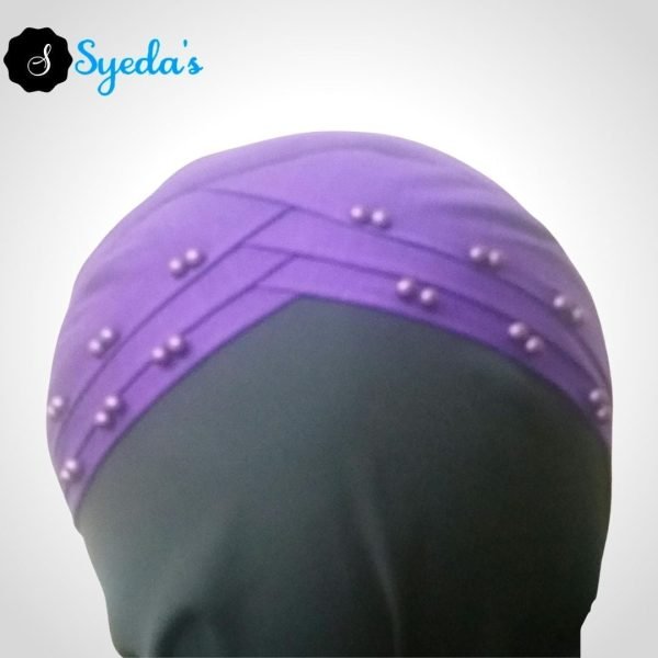 Fancy Color Pearls Underscarf Hijab Cap - Image 5
