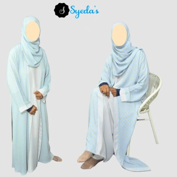 Double Layered Bi-Color Abaya